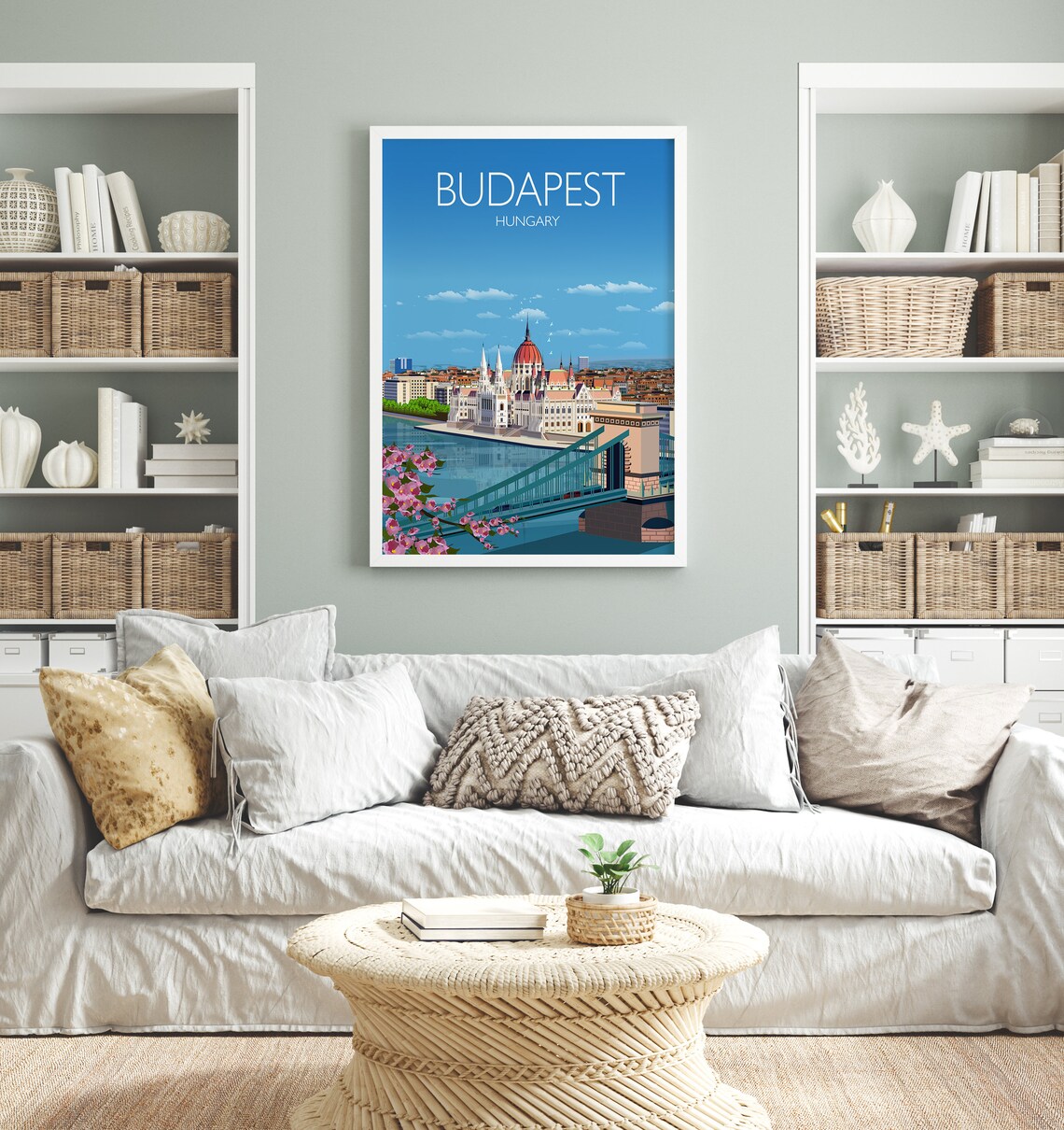 Budapest Travel Poster, Hungary Art Print - Image 2