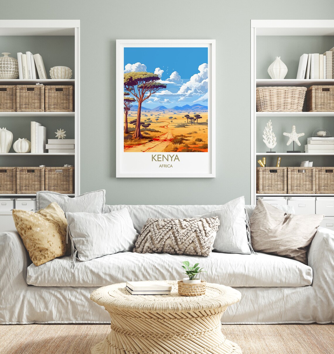Kenya Travel Poster, Africa Wall Art Print - Image 4