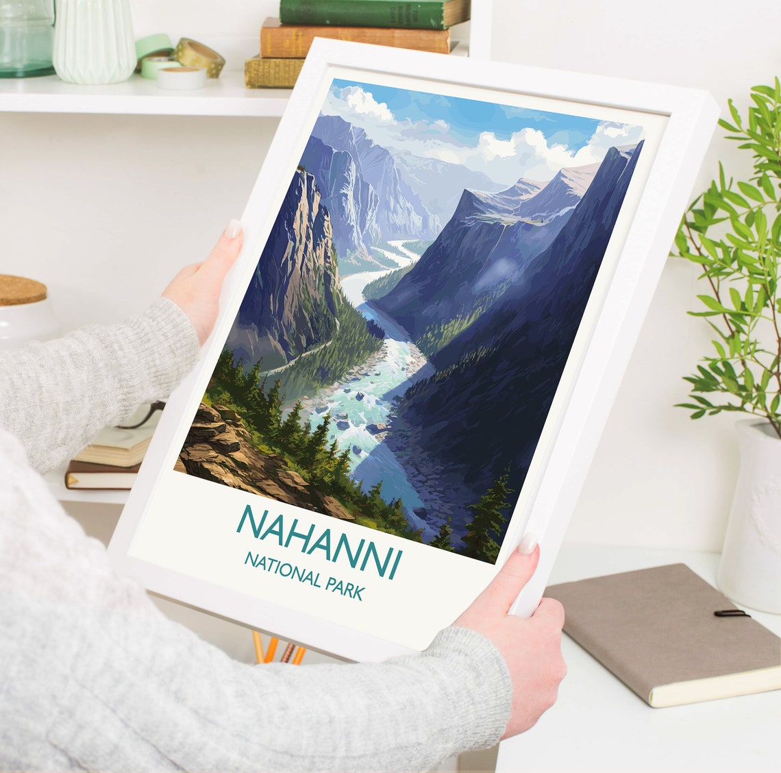 Nahanni National Park Canada River Canyon Wilderness Art Poster - Image 5