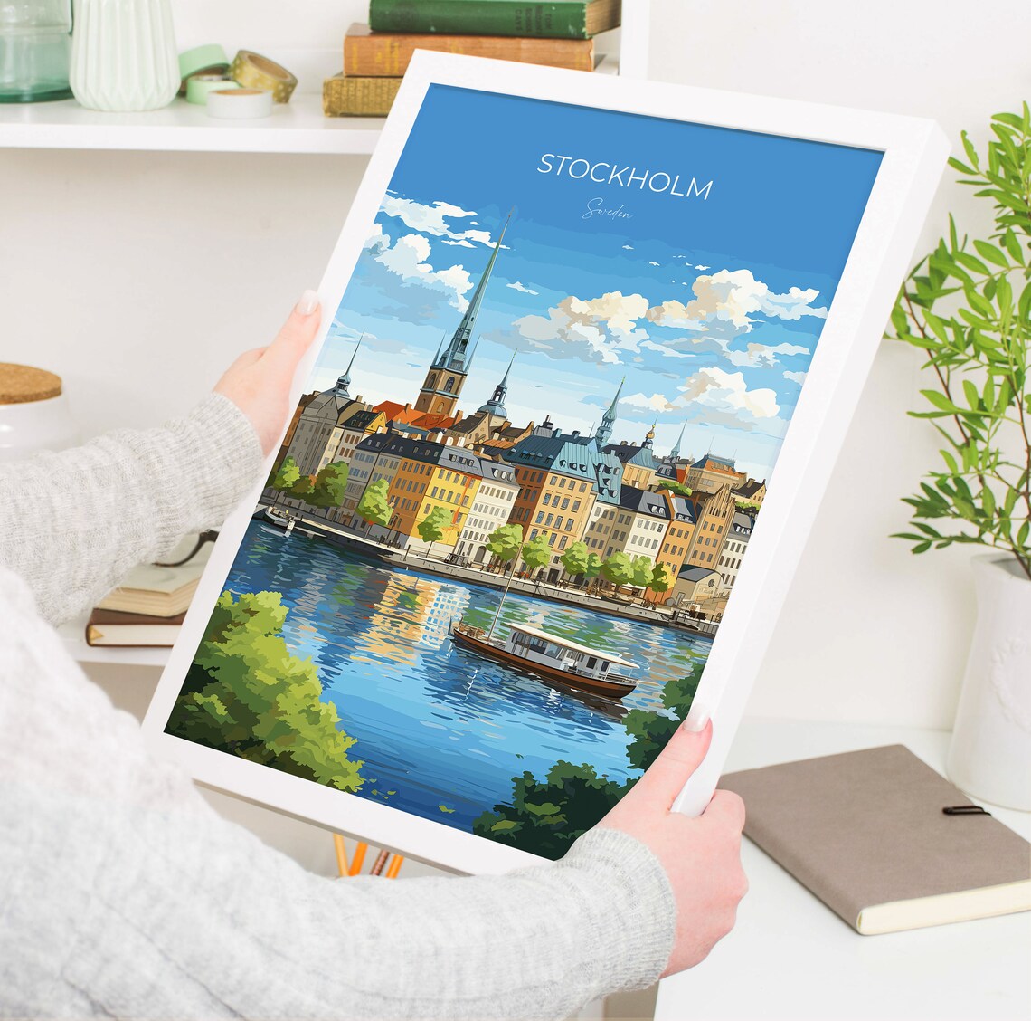 Stockholm Travel Poster, Sweden Wall Art Print - Image 5