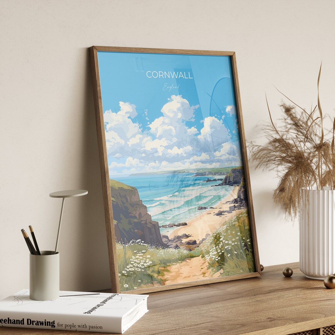 Cornwall Travel Poster, England Wall Art Print - Image 2