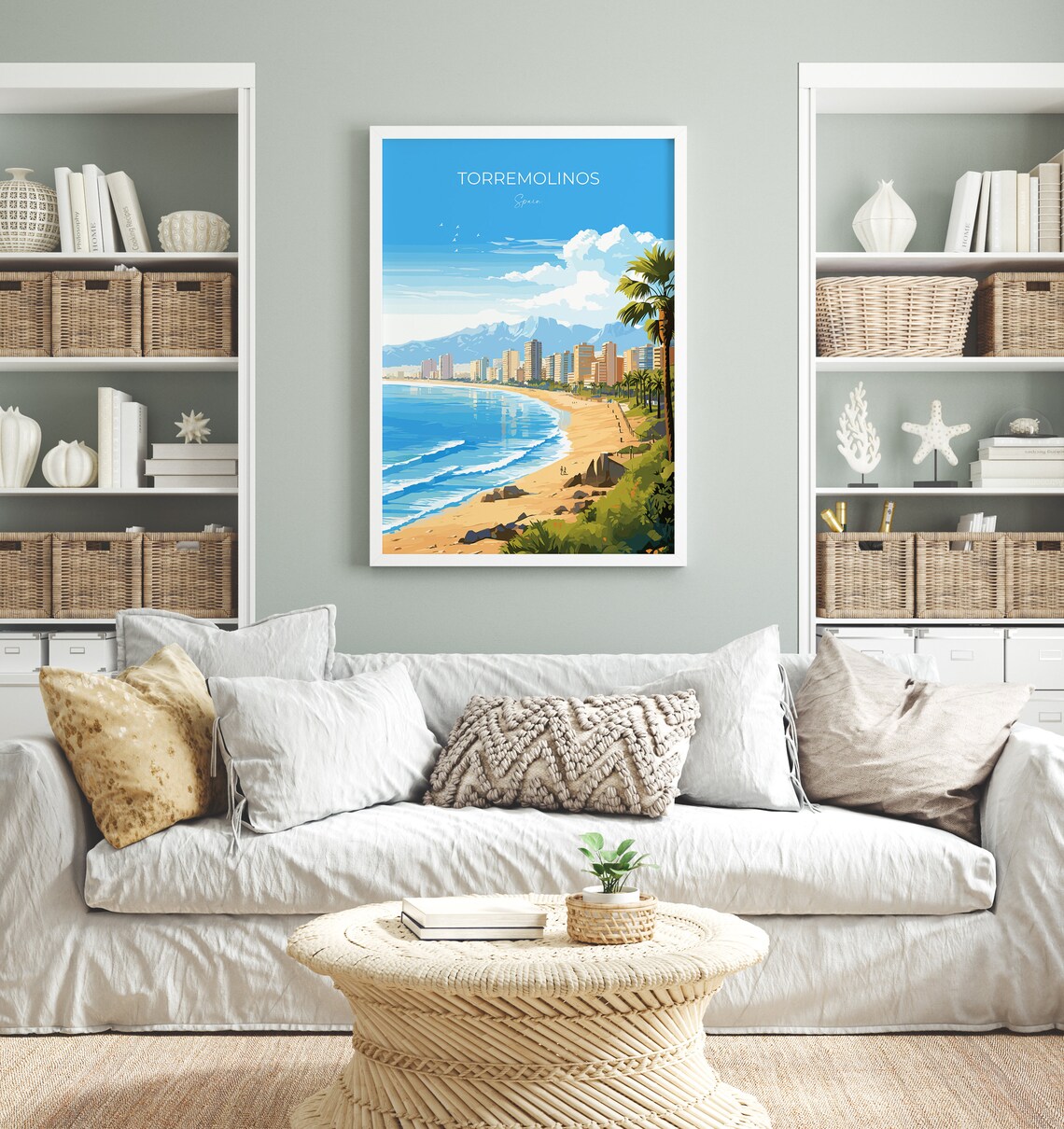Torremolinos Travel Poster, Costa Del Sol Art Print - Image 3