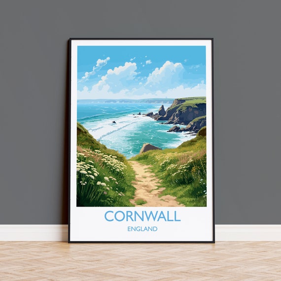 Cornwall England Gift Travel Poster
