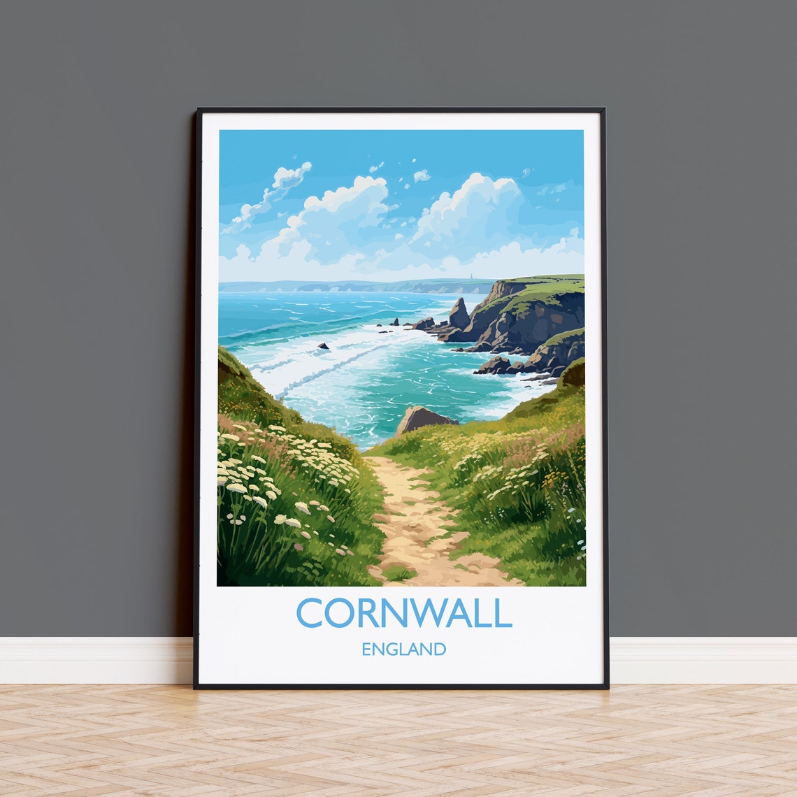 Cornwall England Gift Travel Poster