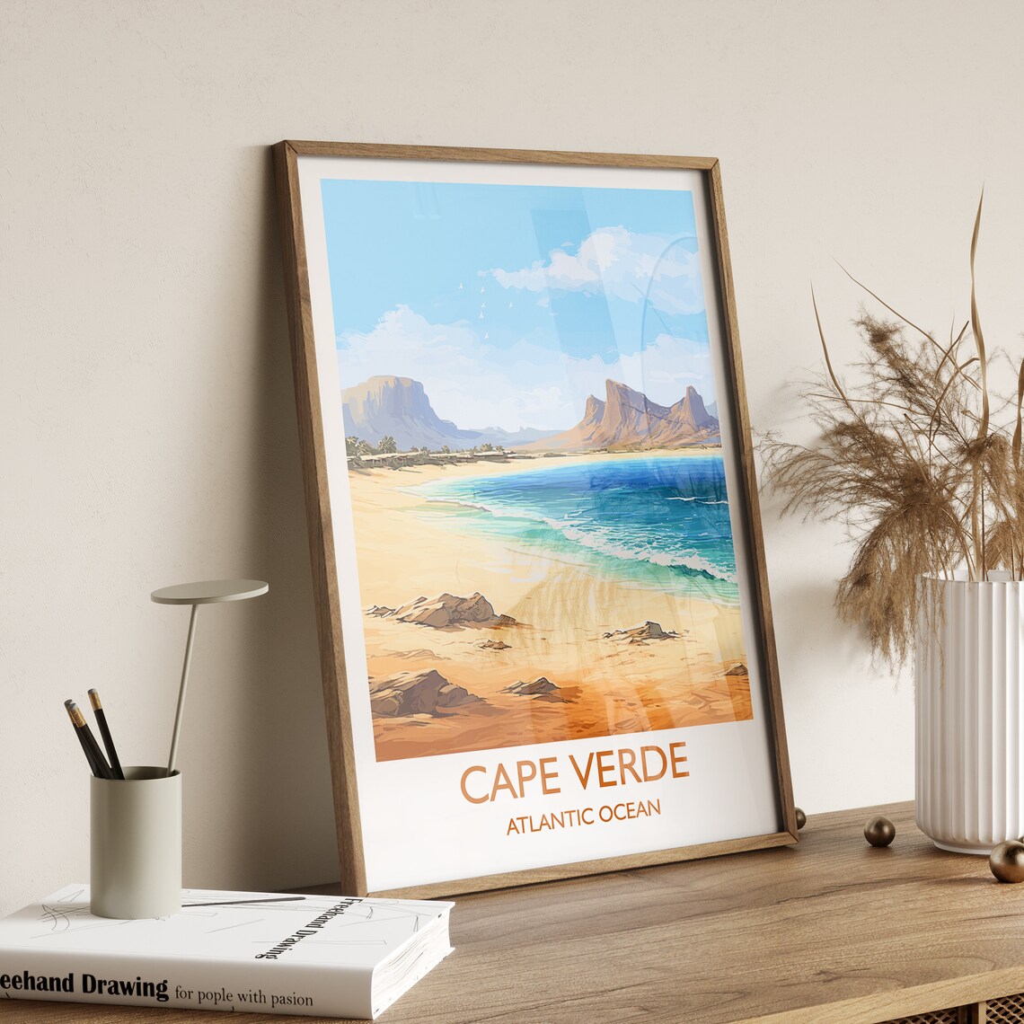 Cape Verde Travel Poster, African Wall Art Print - Image 3