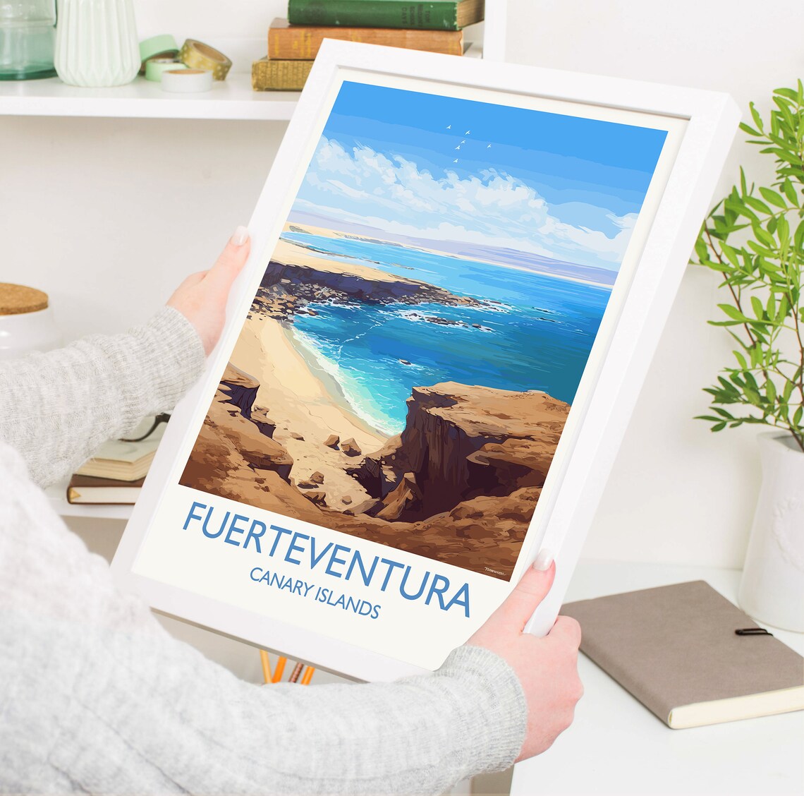 Fuerteventura Travel Poster, Canary Islands Art Print - Image 5