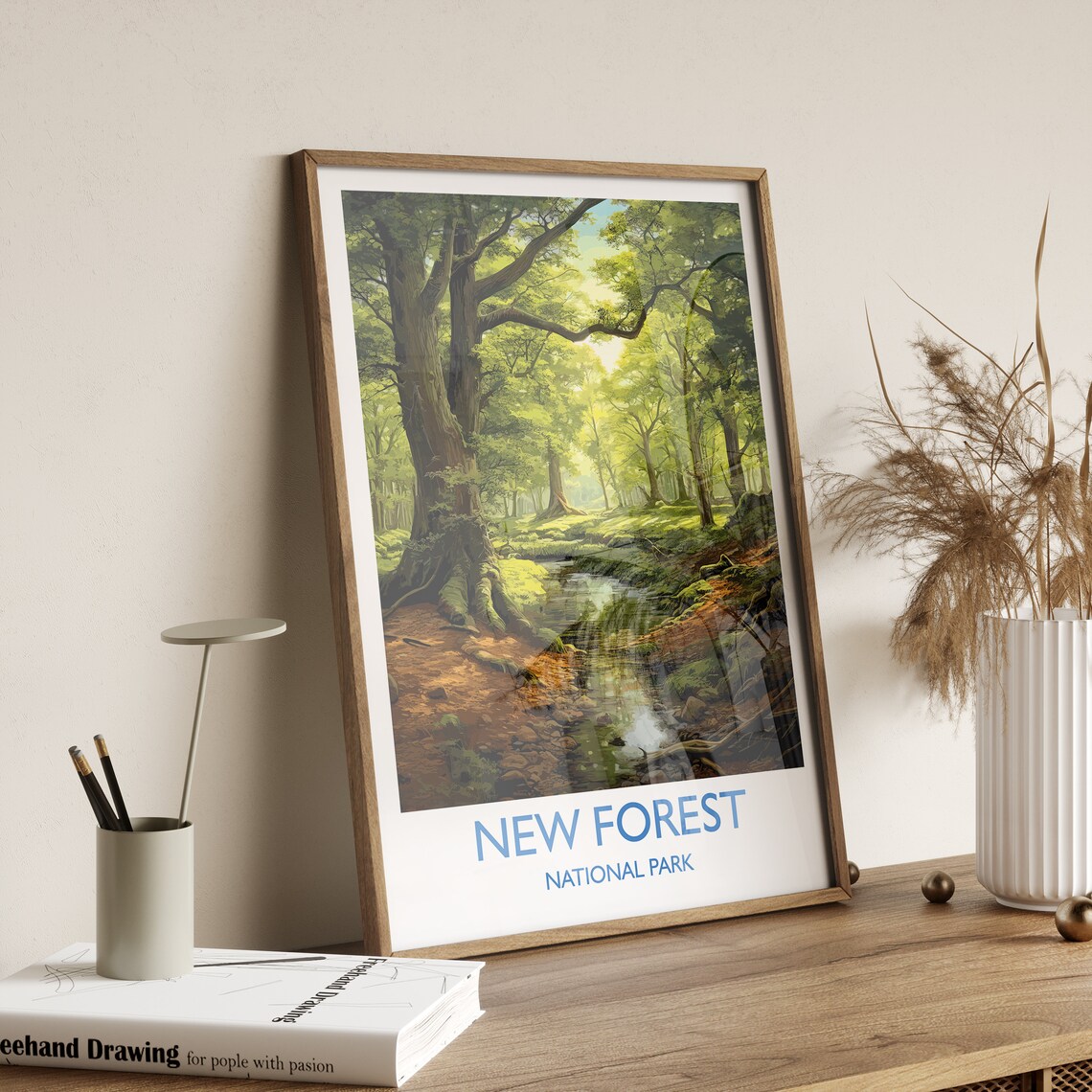 New Forest Travel Poster, England Travel Poster - Image 3