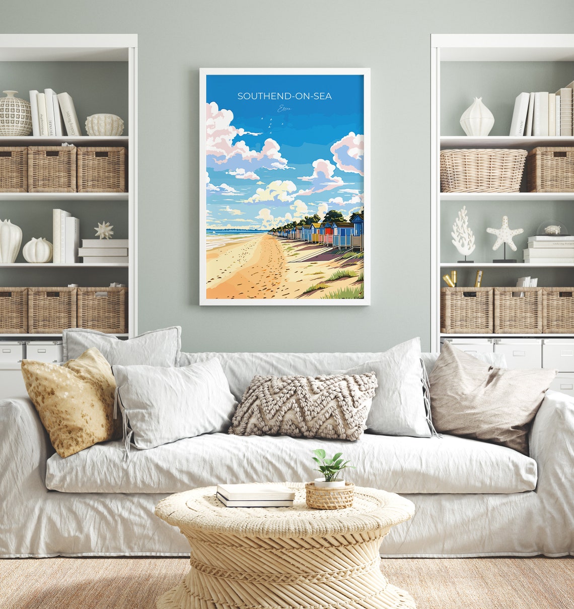 Southend On Sea Travel Poster Wall Art Southend On Sea Travel Print Essex English Coastal Art Southend Gift Wall Art Print - Image 4