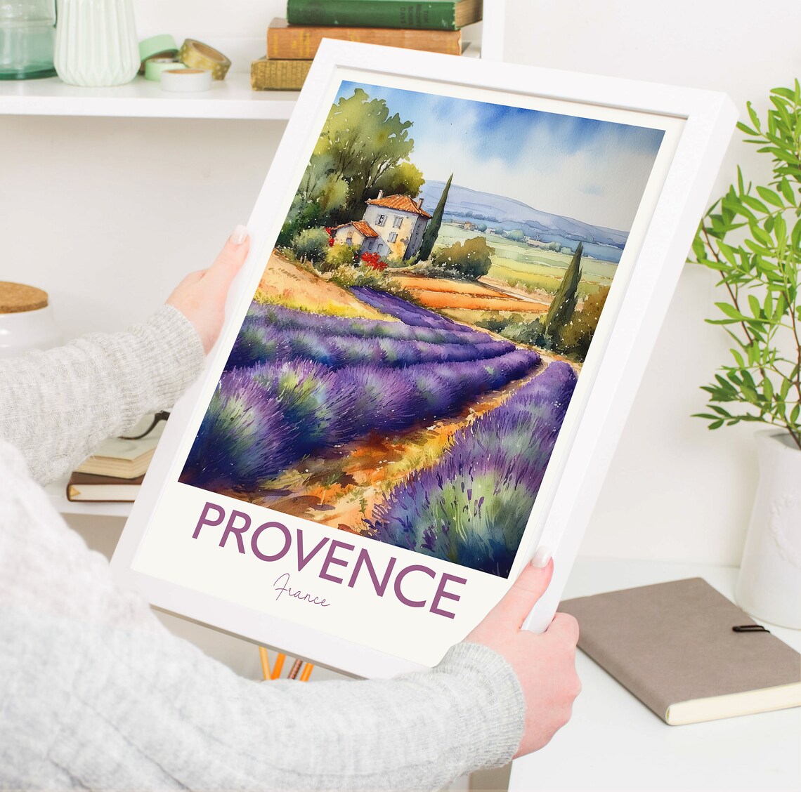 Provence Travel Print Travel Poster Of Provence France Provence Gift Travel Watercolour Gift - Image 5