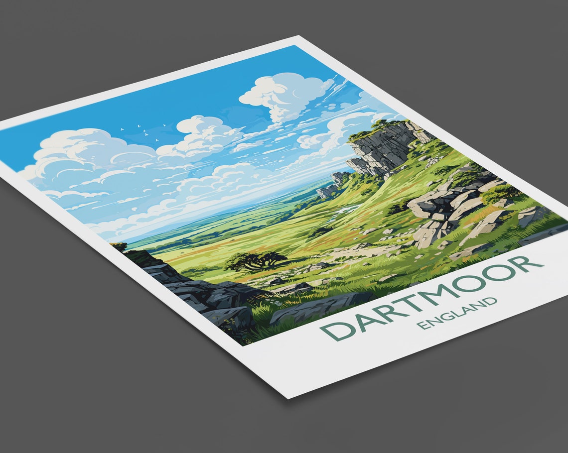 Dartmoor Art Lovers Gift Travel Poster - Image 2