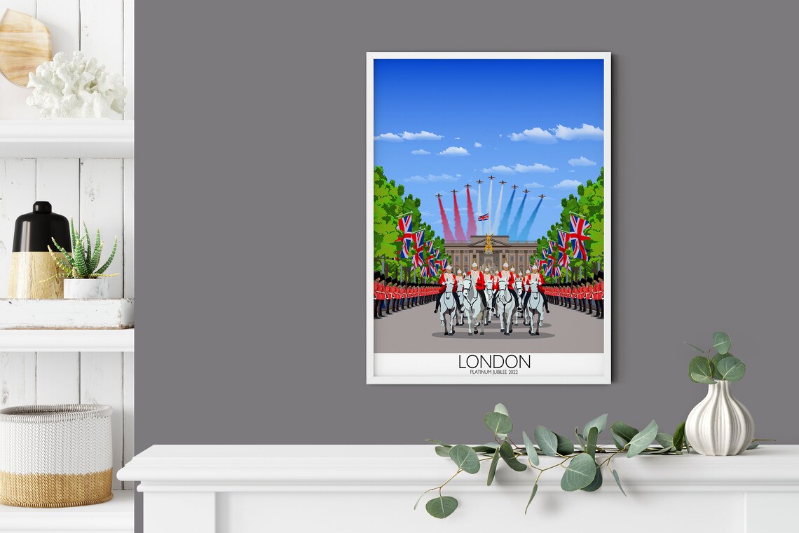 Platinum Jubilee London Travel Poster, Cityscape - Image 2