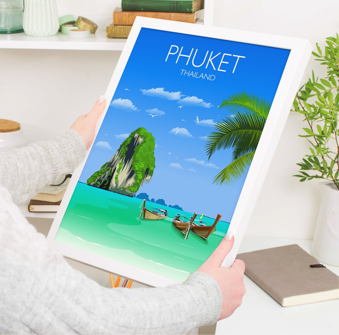 Phuket Travel Poster, Thailand Travel Poster - Image 3