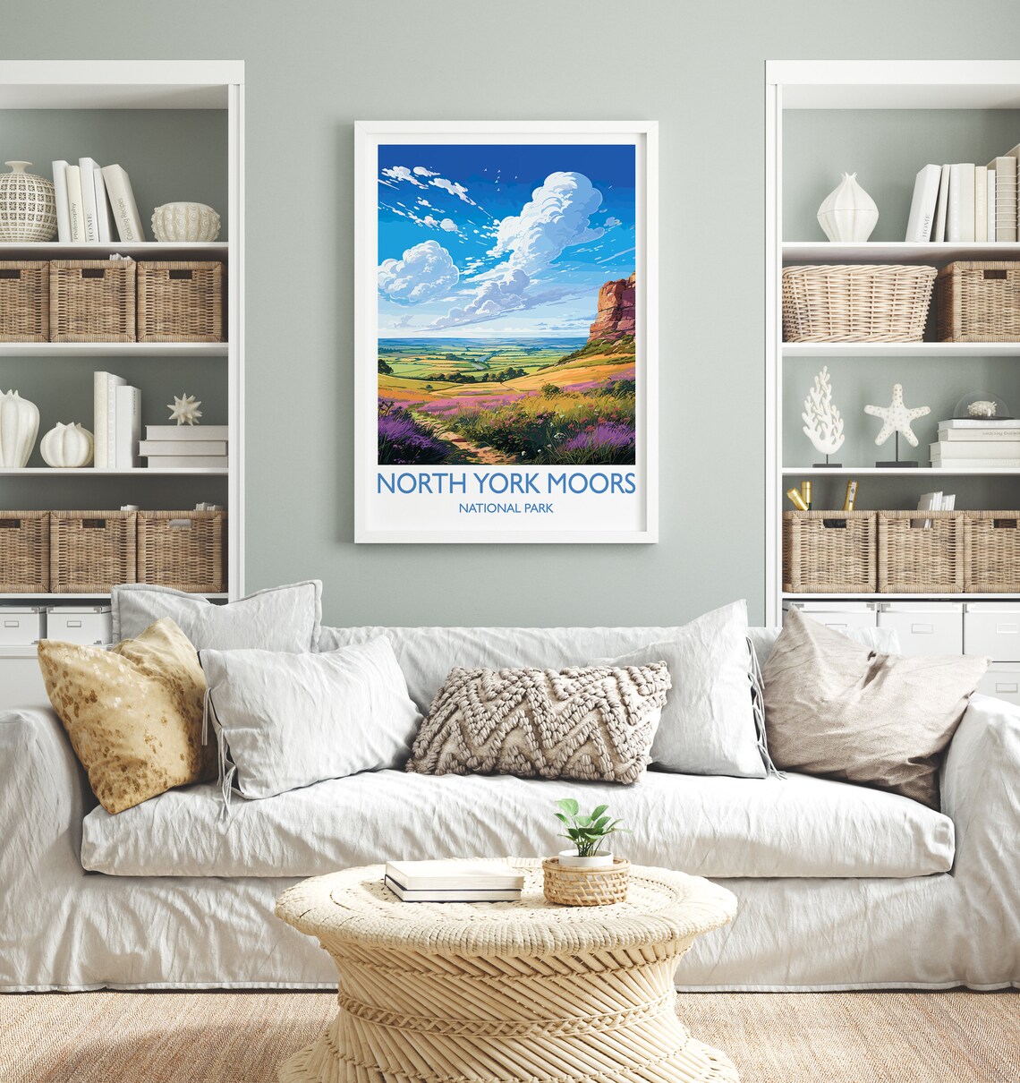 North York Moors Travel Poster, North Yorkshire England - Image 4