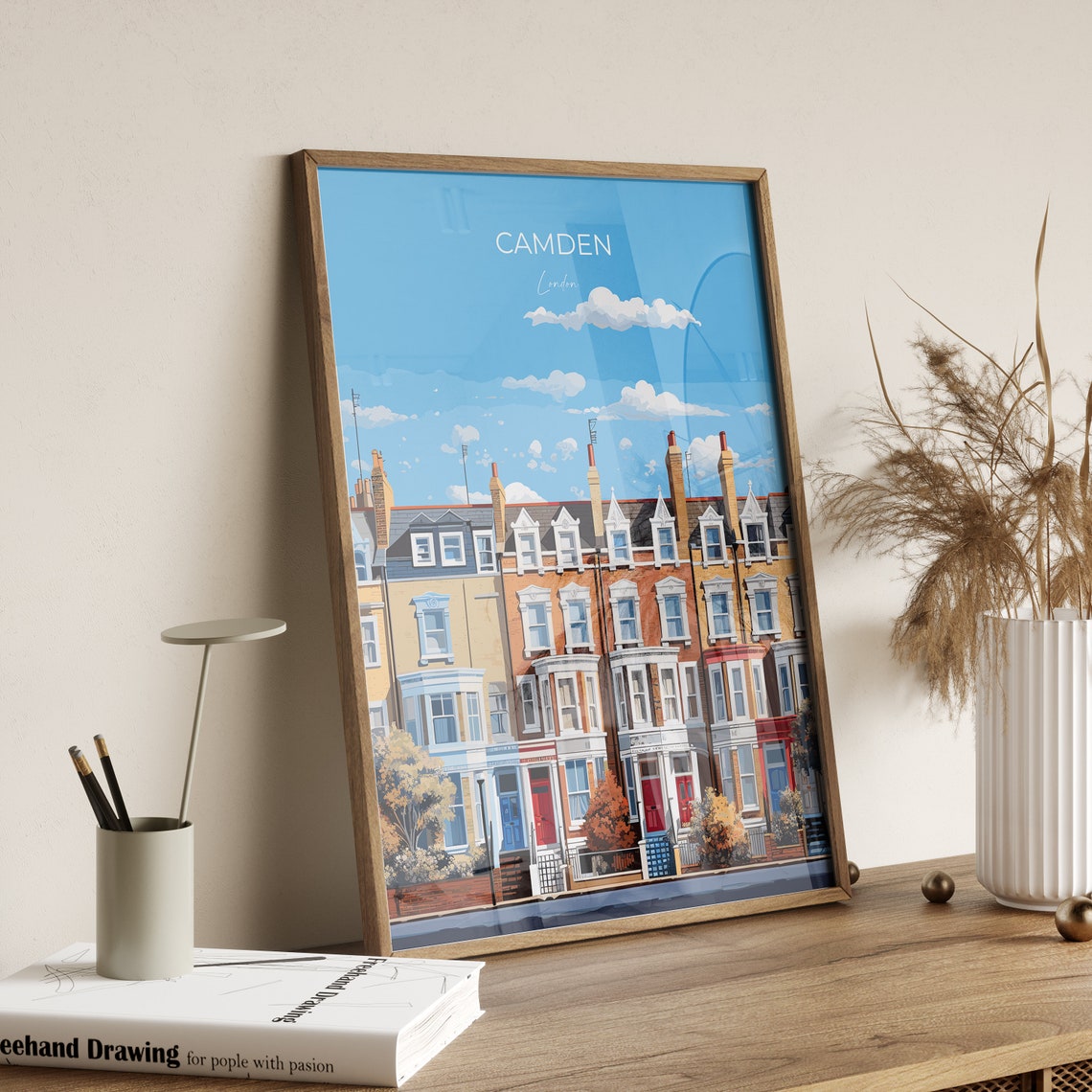 Camden Travel Poster Wall Art Travel Print Of Camden London Poster Camden Gift Camden Art London Art Lovers Uk Travel Gift - Image 3