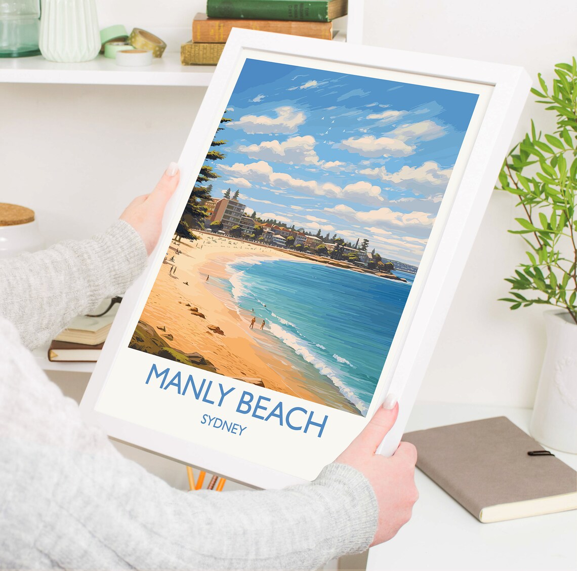 Manly Beach Travel Poster, Sydney New South Wales - Image 5