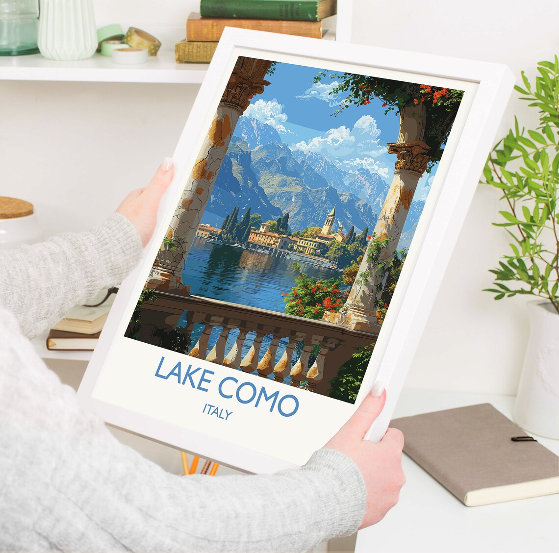 Lake Como Travel Poster, Italy Italian Lakes Art Print - Image 3