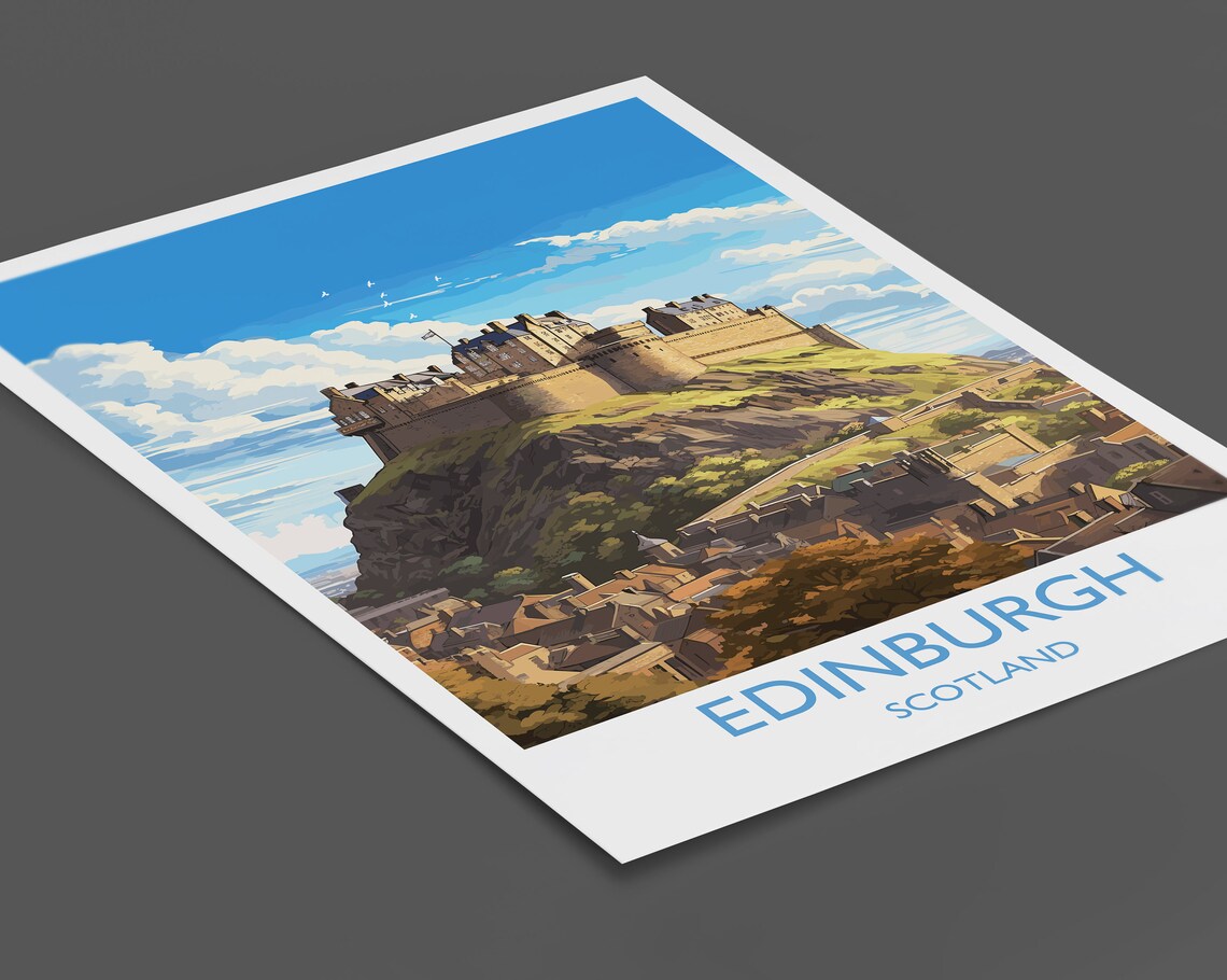 Edinburgh Travel Poster, Scotland Art Print - Image 2