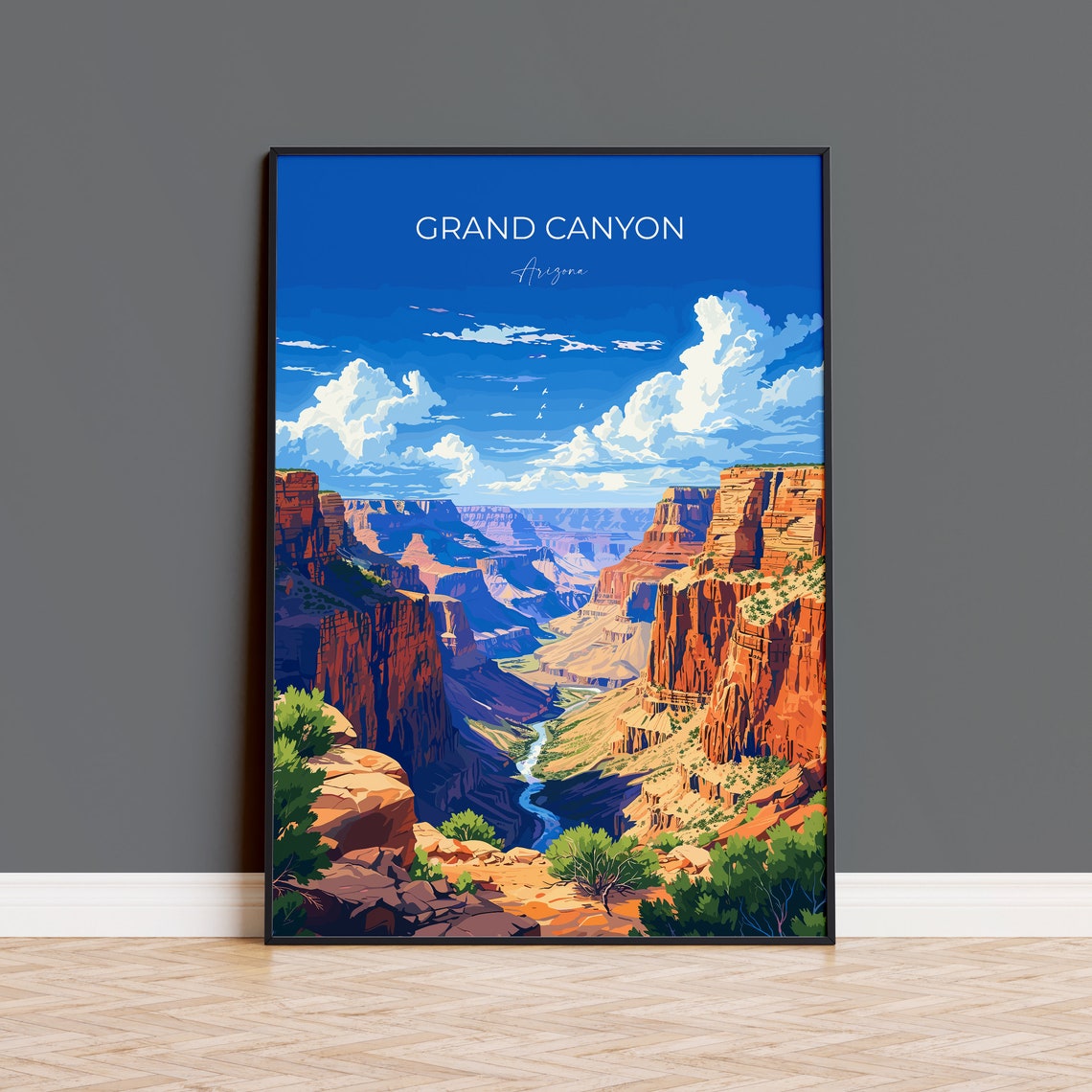 Grand Canyon Travel Print Wall Art Travel Poster Of Grand Canyon Grand Canyon Art Lovers Gift Arizona Usa Travel Art