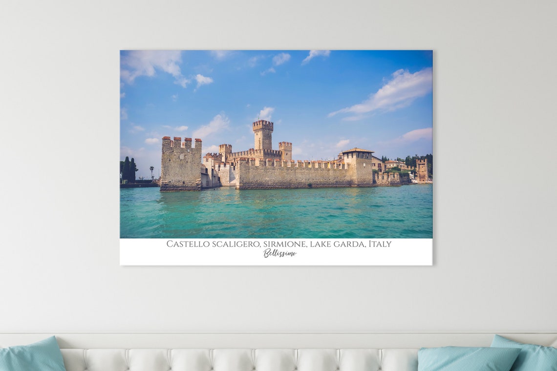 Italy Photo Print Sirmione Castello Scaligero Italy Photography Print Fine Art Photography Travel Photo Gift
