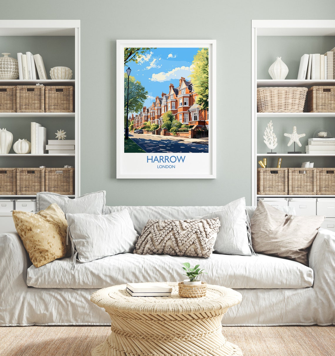 Harrow Travel Print Travel Poster Of Harrow London Poster Harrow Gift Harrow Art London Art Uk Travel Gift - Image 4