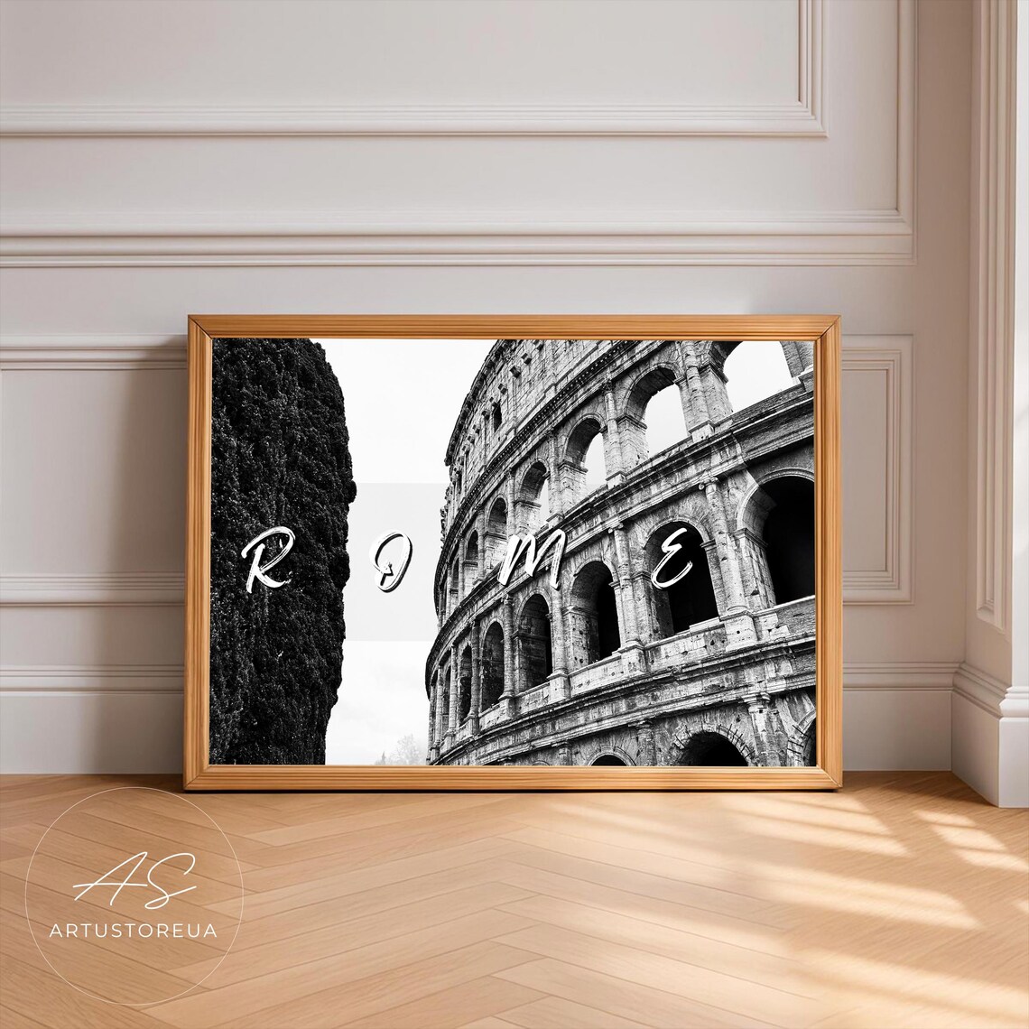 Italy Poster, Rome Landmark Art Print