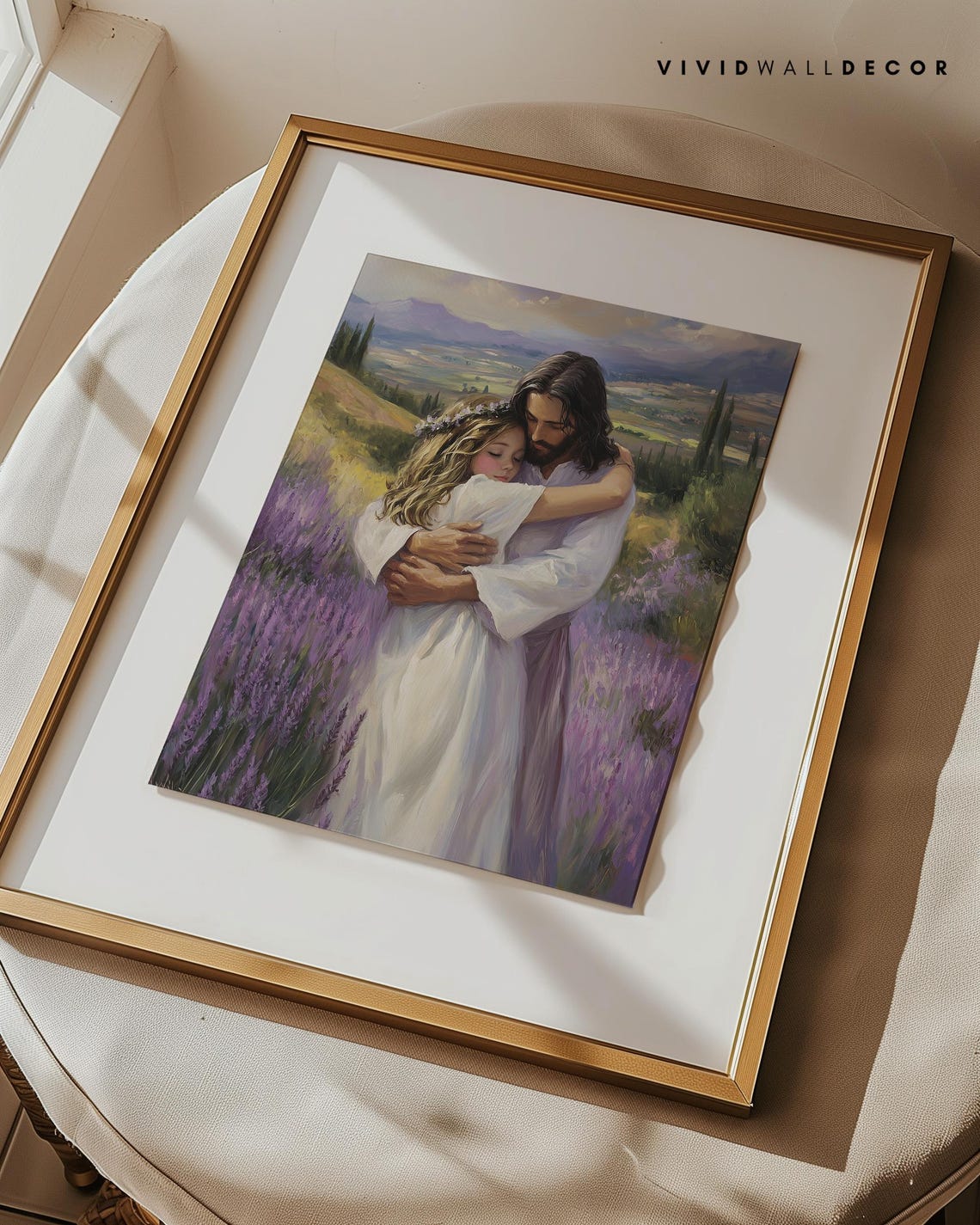 Love Of Jesus Art Print Jesus Hugging Girl Christian Wall Art Inspirational Faith Decor Lds Prints Bible Verse Spiritual Home Decor - Image 3