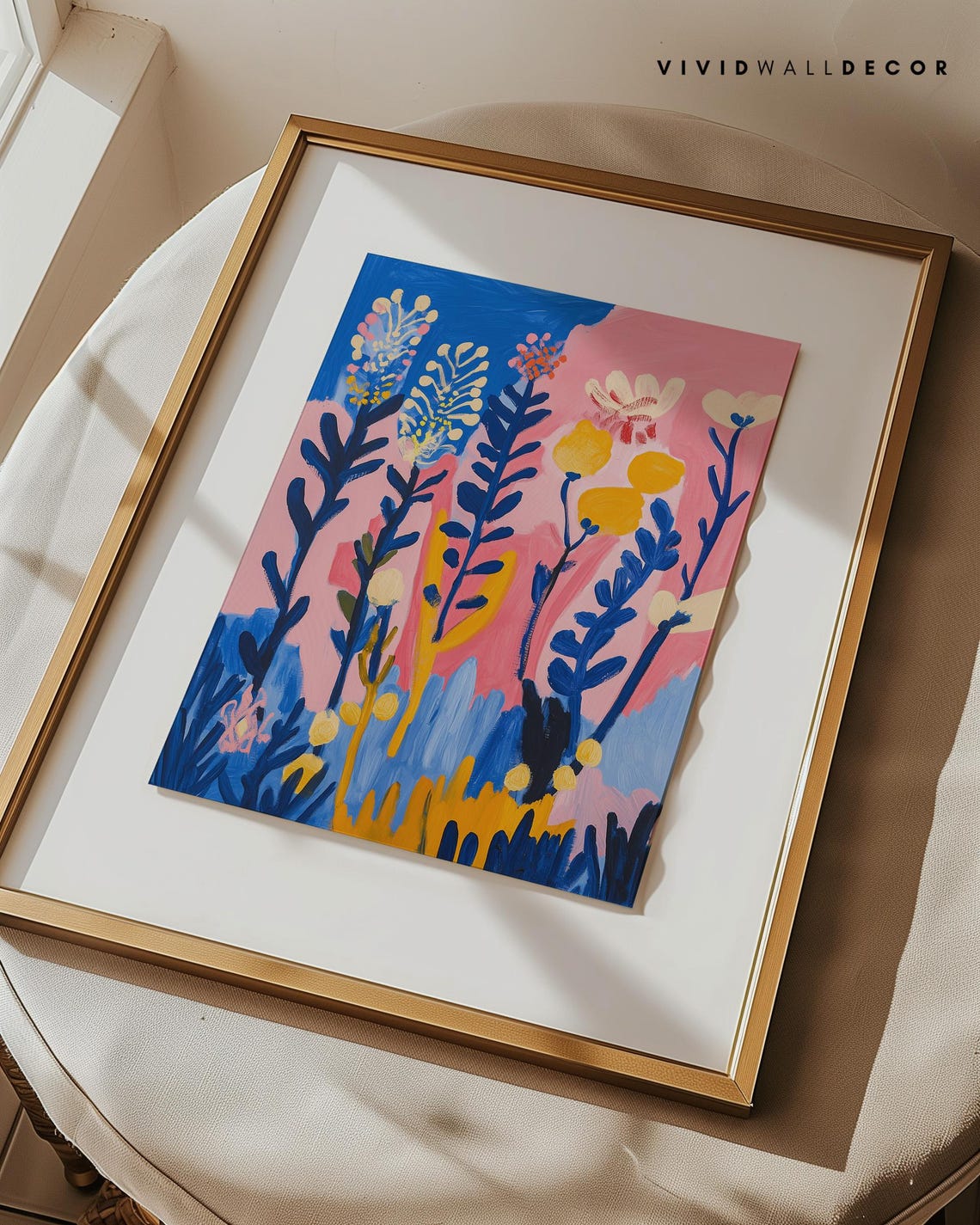 Bold Bloom Magic Colorful Abstract Floral Garden Party Poster - Image 3