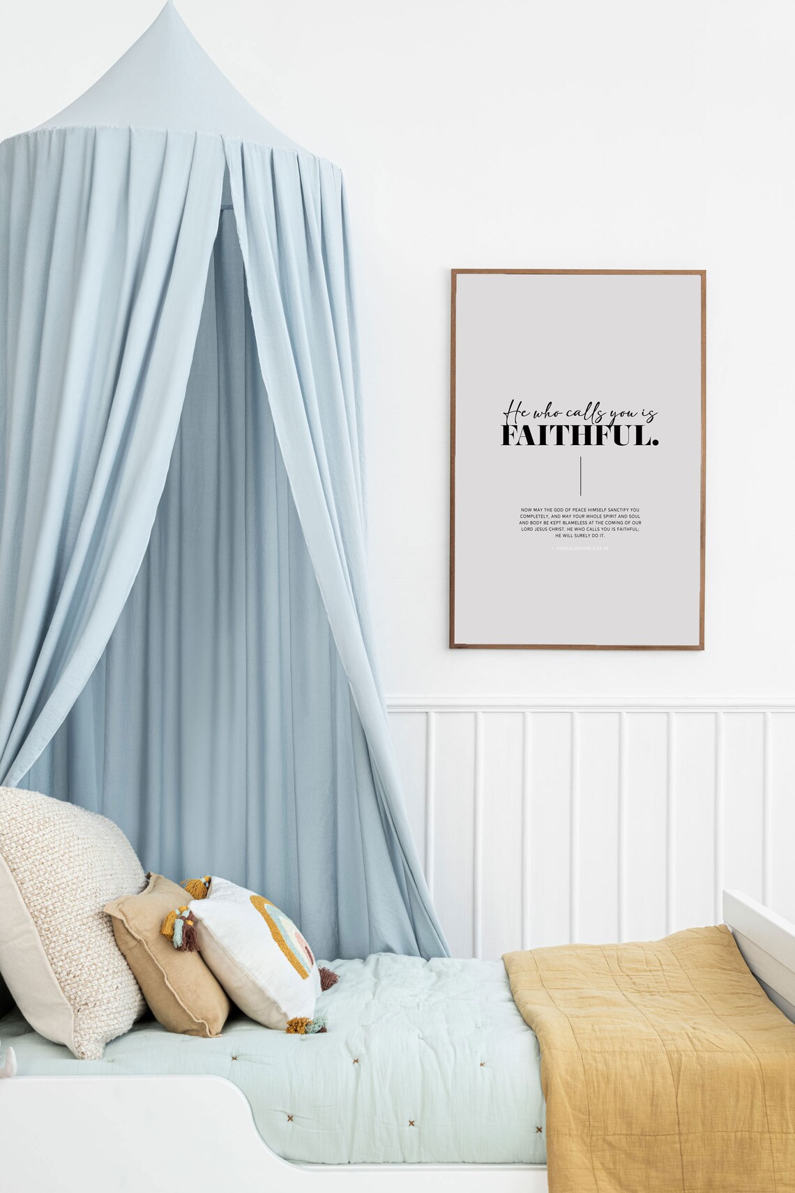 1 Thessalonians 5:24 He Who Calls You Is Faithful Bible Verse Poster - Image 3