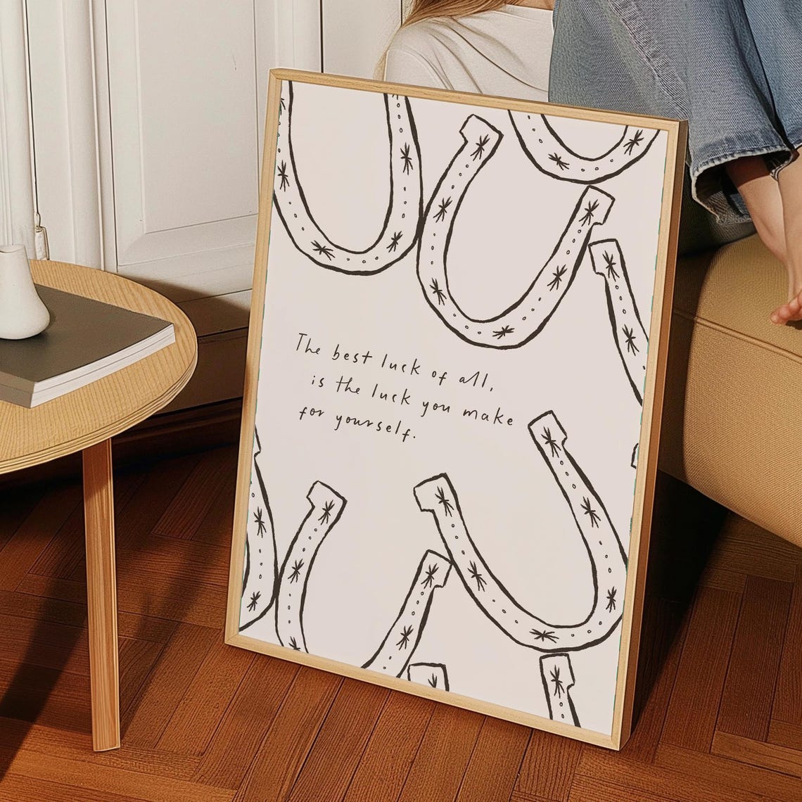 The Best Luck Poster Horseshoe Wall Art Western Wall Art Poster Rodeo Western Cowgirl Aesthetic Trendy Apartment Decor Cowboy Wall Art - Image 4