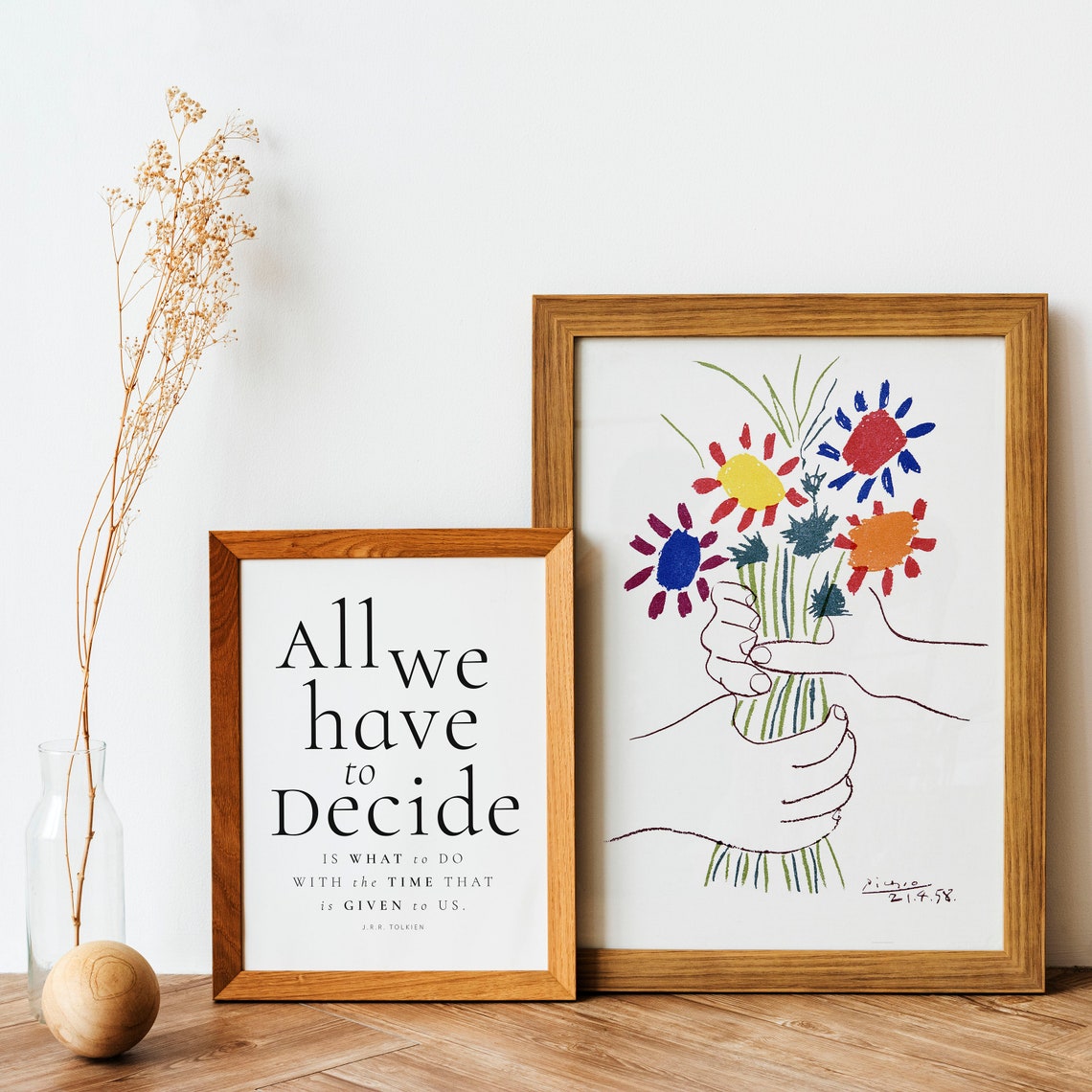All We Have To Decide Tolkien LOTR Time Given Quote Wall Poster - Image 4