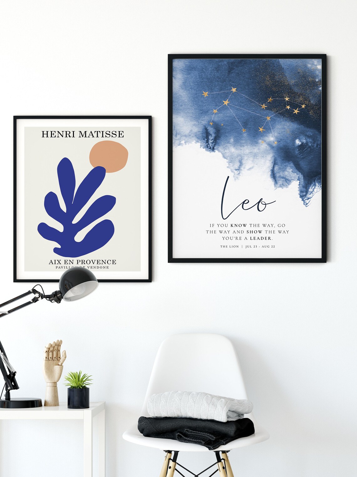 Leo Zodiac Constellation Art Print, Horoscope Decor - Image 3