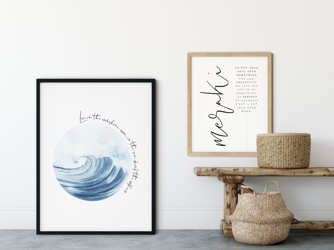 Meraki Definition Soul Creativity Greek Word Inspirational Wall Print - Image 2