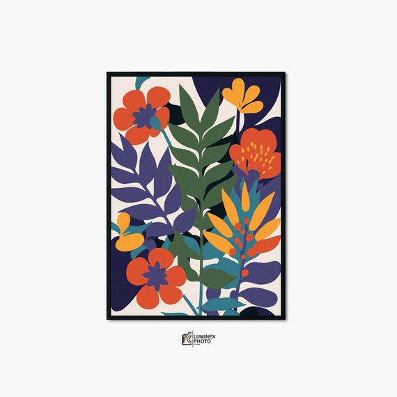 Instant Art Illustrationabstract Floral Photography Print Scandinavian Home Decor