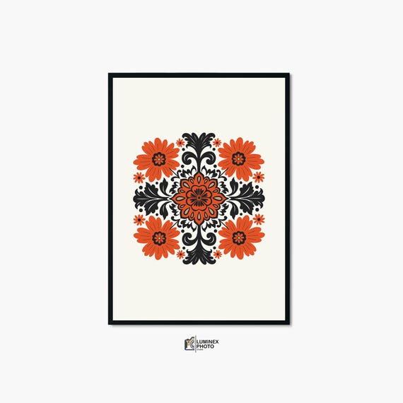 Instant Art Illustrationnordic Abstract Flower Photography Print Scandinavian Wall