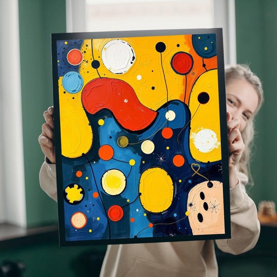 Colorful Abstract Art Puzzle Jigsaw Game For Family Fun