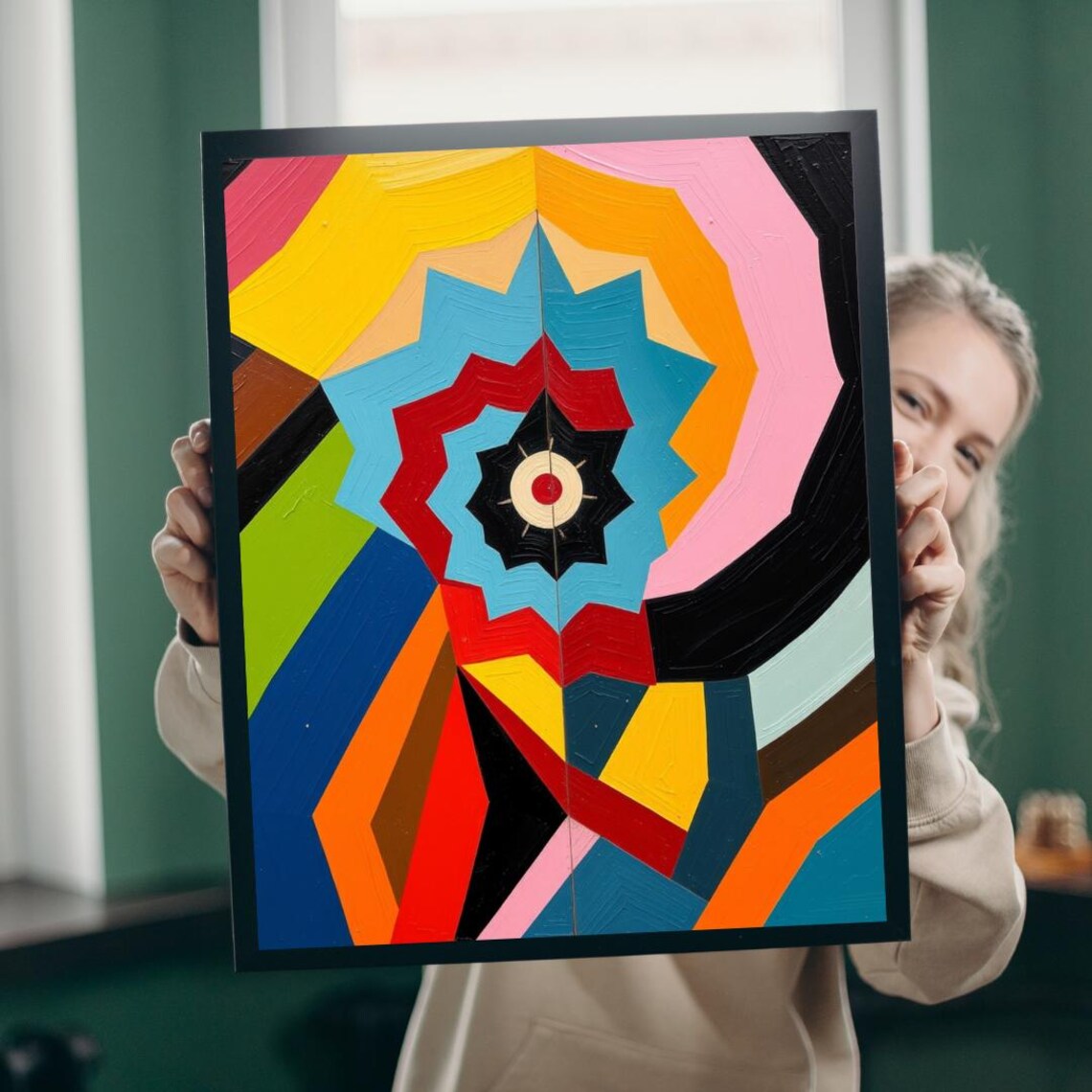 Abstract Art Puzzle, Family Fun Art Print