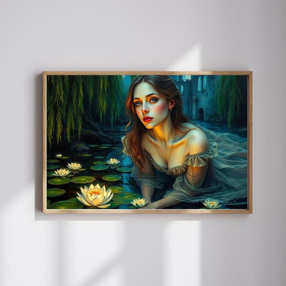 Ophelias Lament Jigsaw Puzzle Gothic Dark Fantasy Art