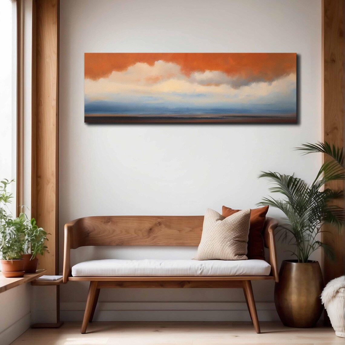 Moody Landscape Cloud Wall Art Print, Modern - Image 4