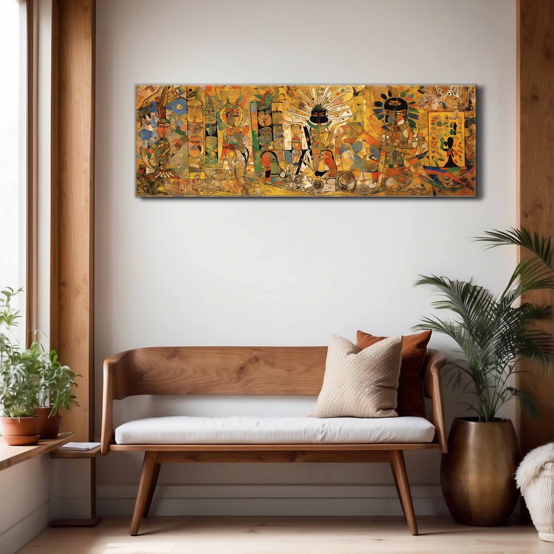 Horizontal Modern Boho Panoramic Wall Art Print - Image 4
