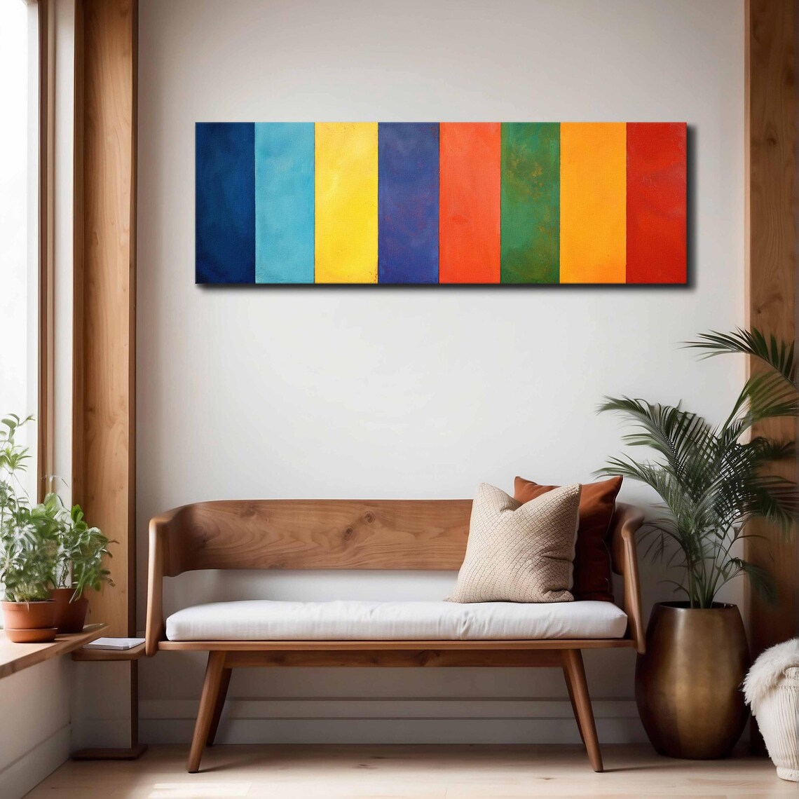 Mid-Century Modern Geometric Colorful Art Print - Image 4
