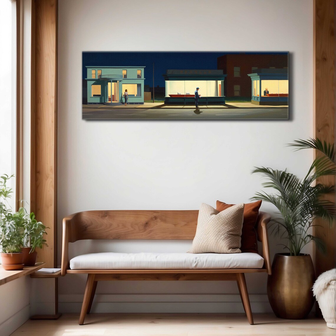 Panoramic Modern Wall Art Print, Long Wide Painting - Image 4