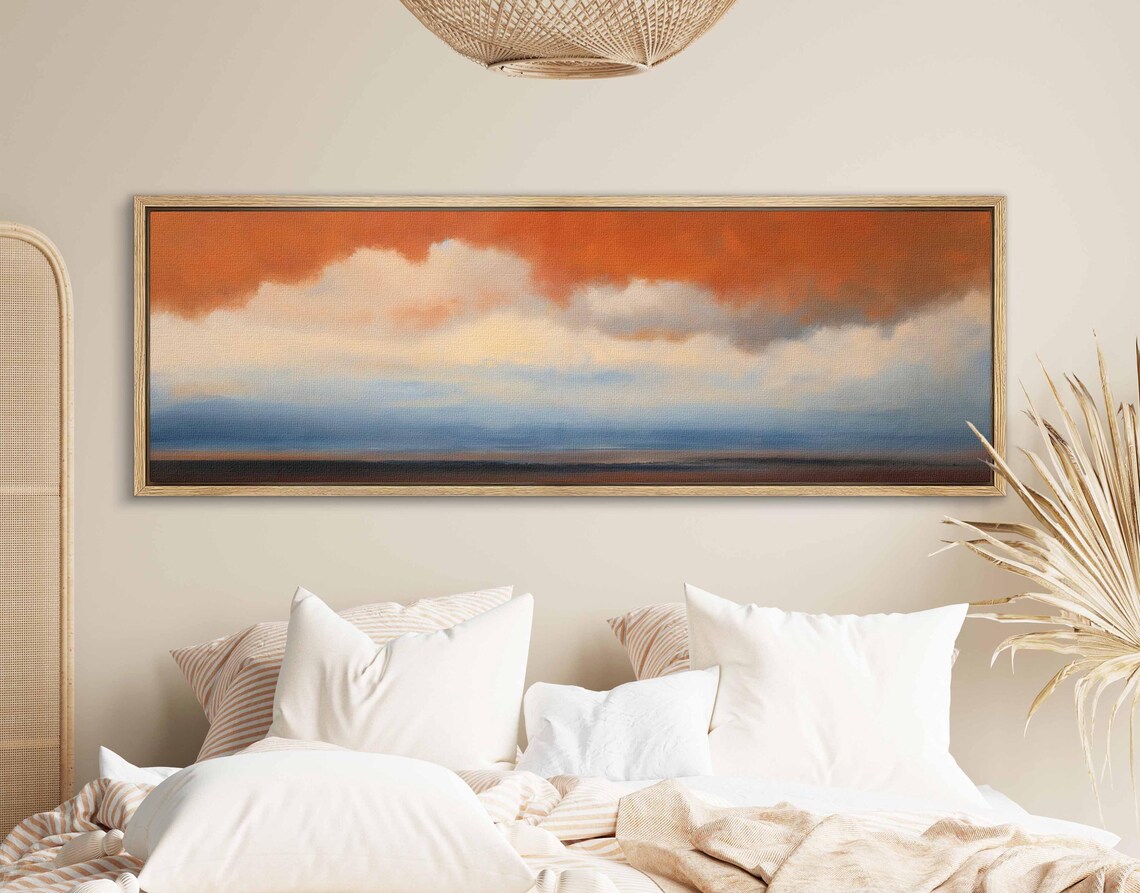 Moody Landscape Cloud Wall Art Print, Modern - Image 2