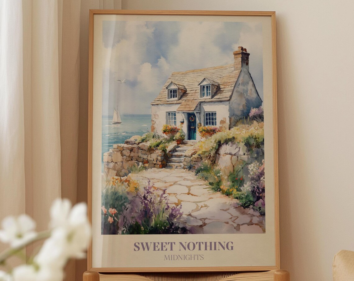 Sweet Nothing Music Wall Art, Midnights Bedroom Print