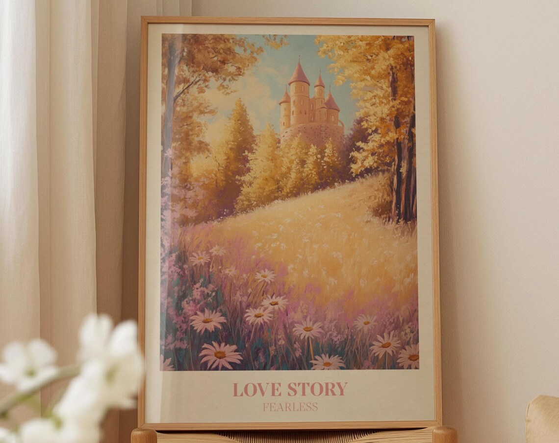 Love Story Print, Fearless Bedroom Wall Art