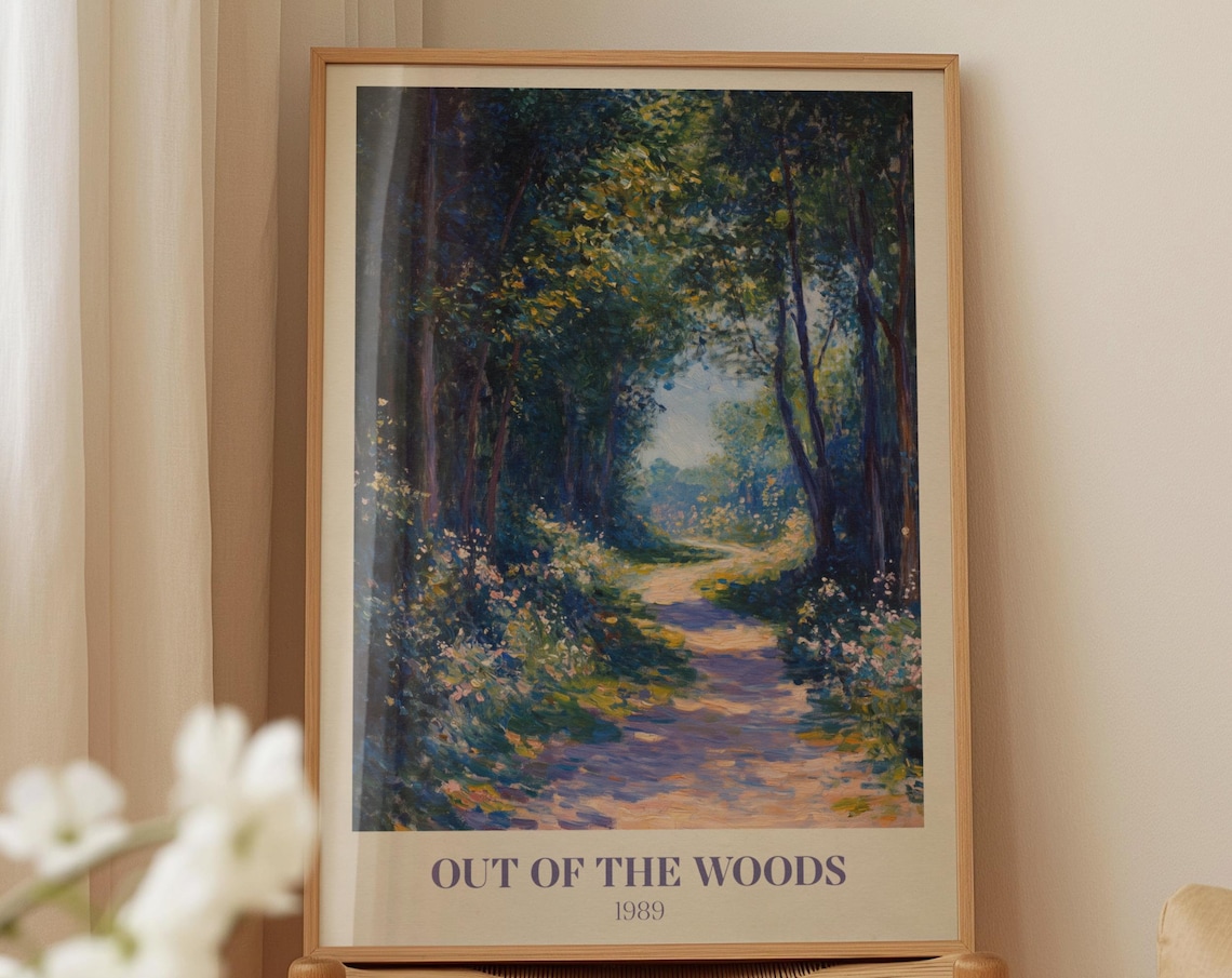 Out Of The Woods Music Wall Art, Folklore Poster