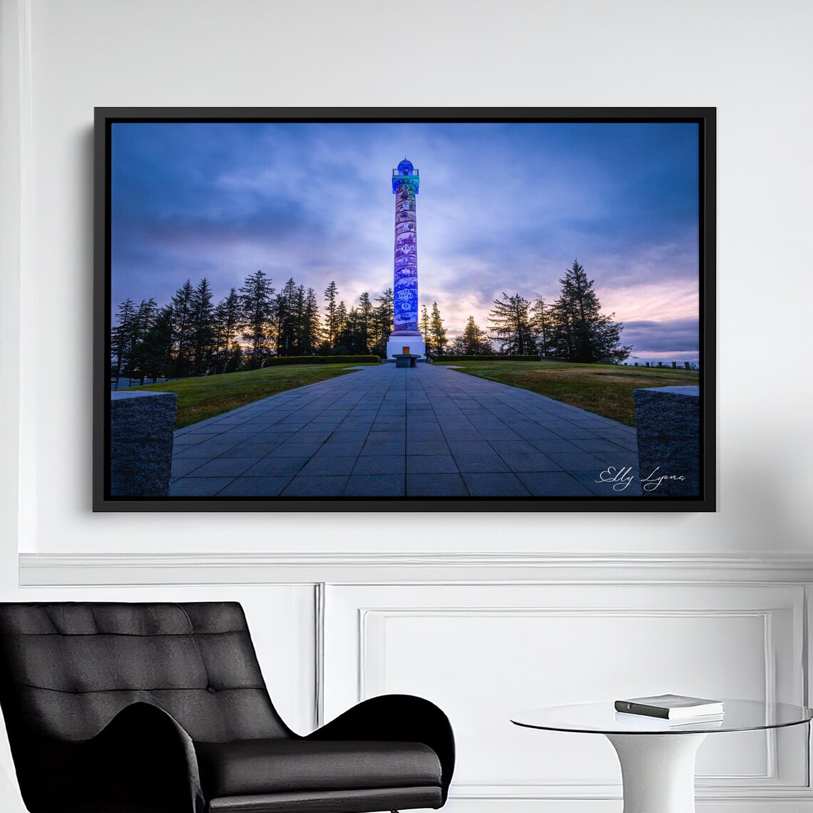 Astoria Column Sunrise Photo, Oregon Landmark Wall Art