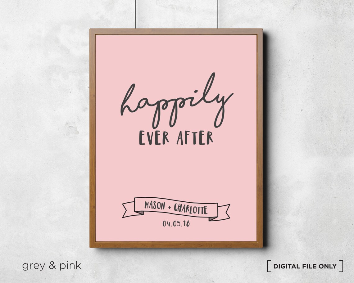 Personalized Wedding Anniversary Art Print - Image 4