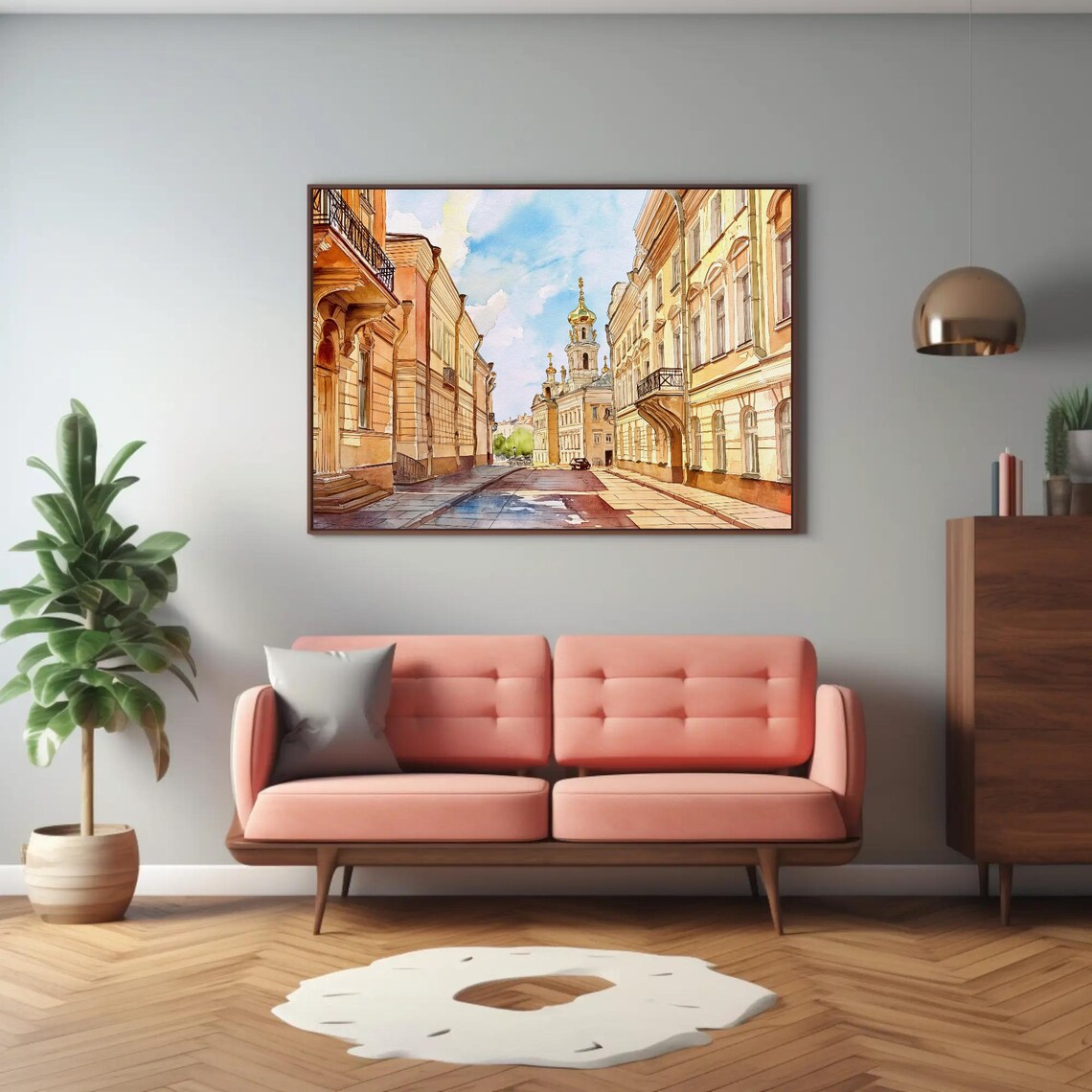 Saint Petersburg Streets Travel Poster, Russian City - Image 2