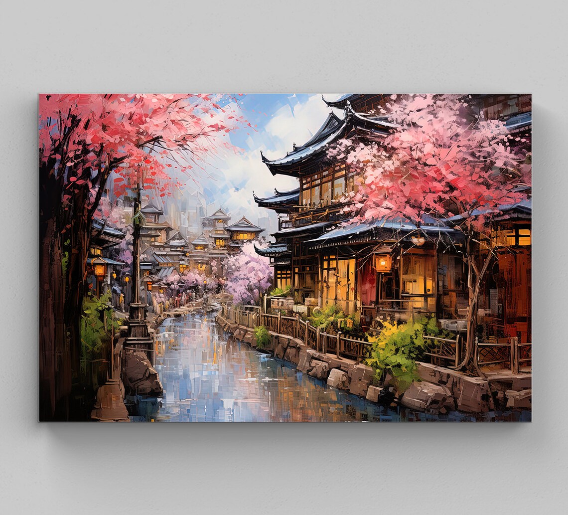 Kyoto Travel Poster, Japan City Art Print