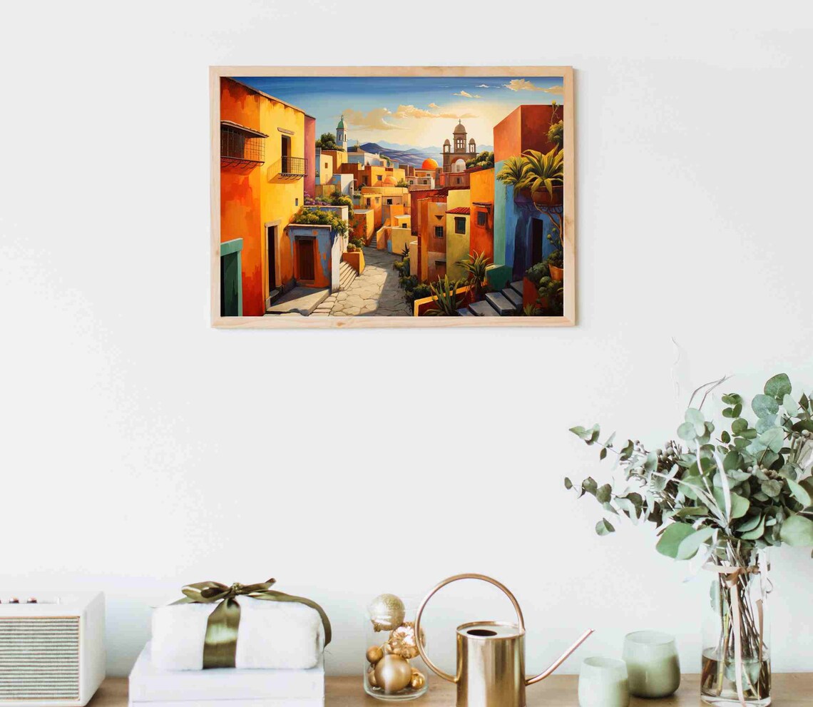 Mexico Oil Painting Art Print, Mexican Home Decor - Image 5